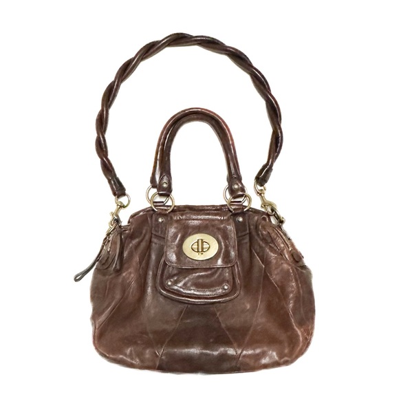 Coach Kira Limited Edition XL Brown Leather Satchel Tote Messenger Carryall Bag - Picture 10 of 13